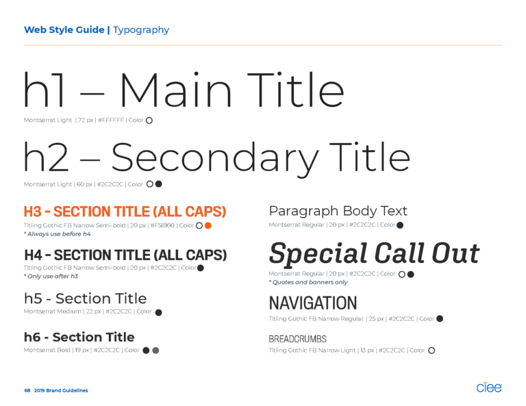 Web guideline